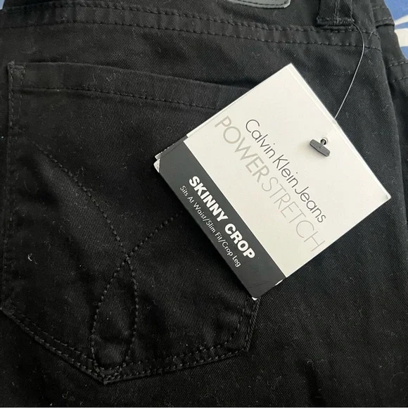 Calvin Klein Jeans Black Skinny Crop power stretch Denim - Picture 5 of 5